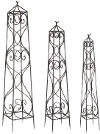 Metal 55 Inch Garden Trellis - Wisteria