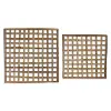 24 Inch Woven Wood Wall Hanging - Hyacinth
