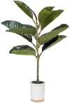 Potted 30 Inch Faux Rubber Tree Arrangement