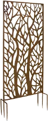 Metal Bronze 66 Inch Garden Privacy Screen