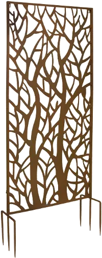 Metal Bronze 66 Inch Garden Privacy Screen