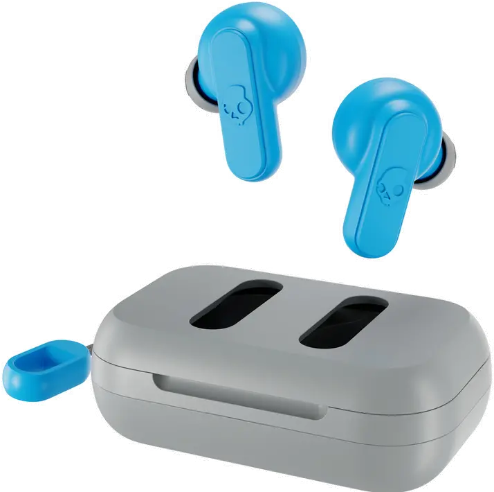 S2DMW-P751 Skullcandy Dime True Wireless Earbuds - Light Gray and Blue-1
