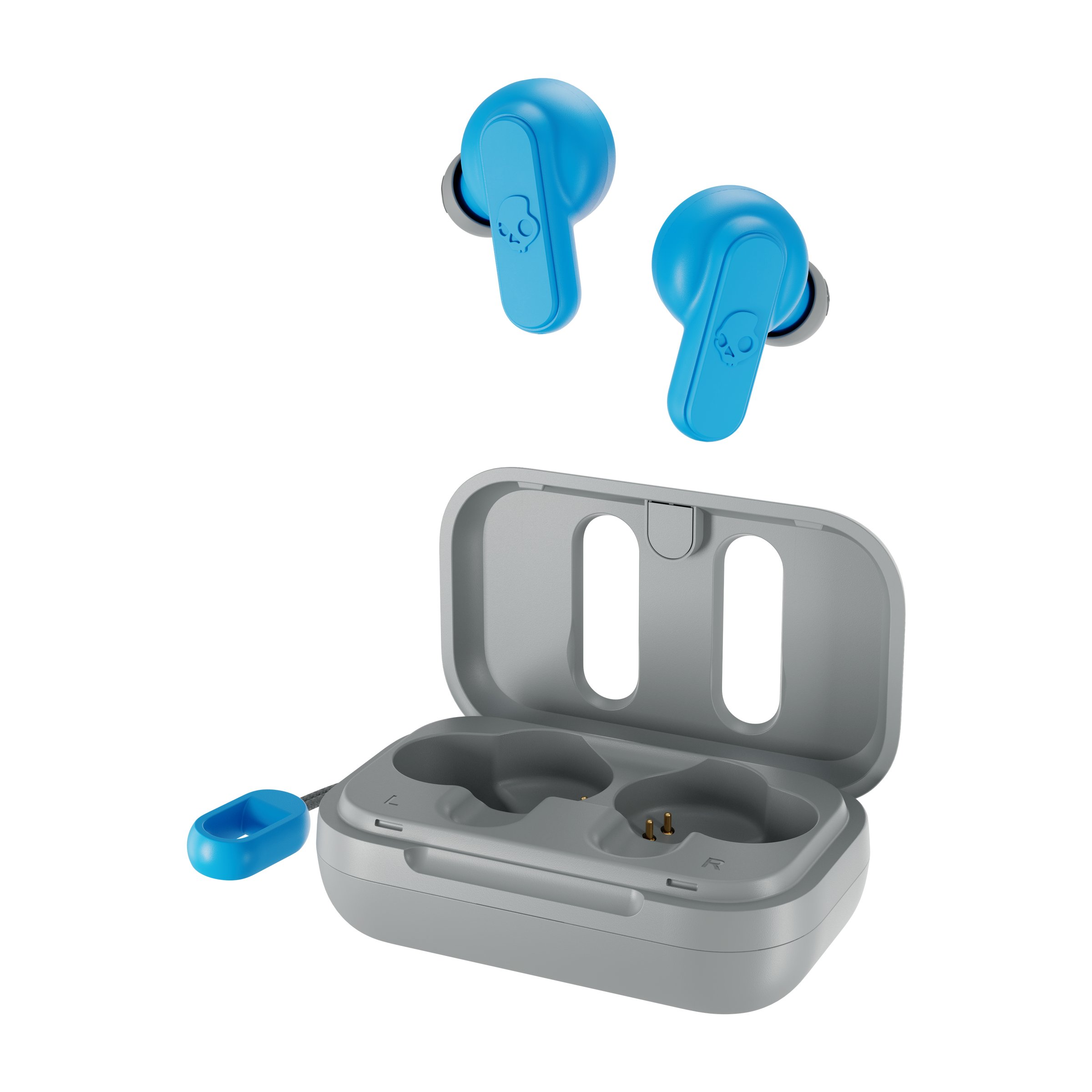 S2DMW-P751 Skullcandy Dime True Wireless Earbuds - Light Gray and Blue-4