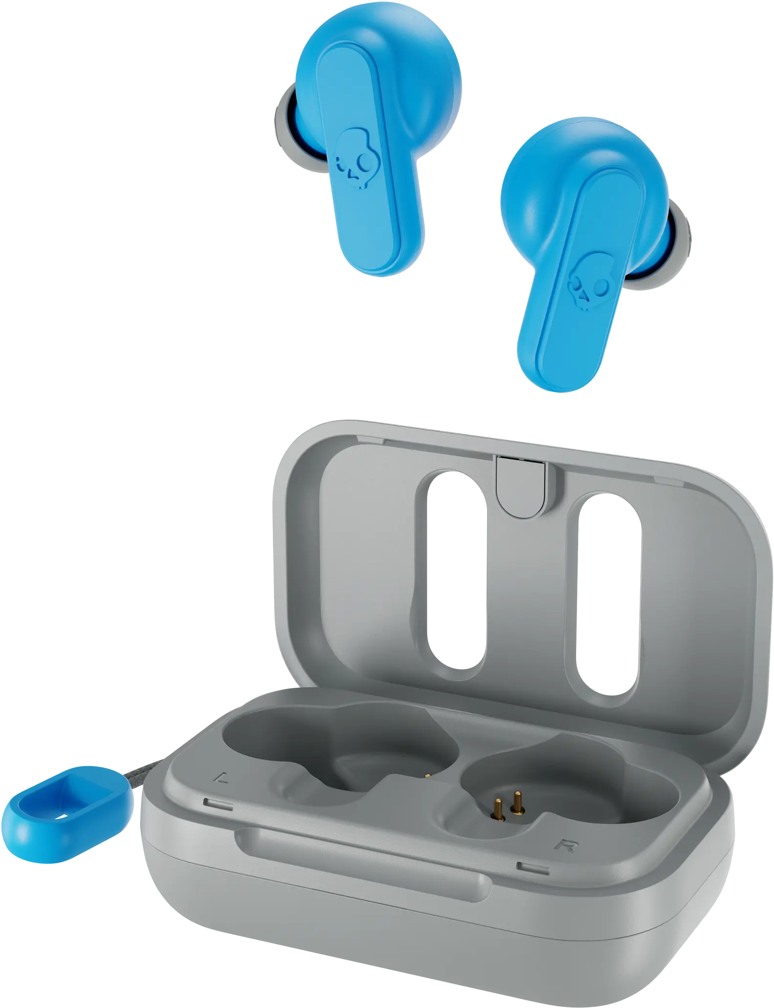 S2DMW-P751 Skullcandy Dime True Wireless Earbuds - Light Gray and Blue-4