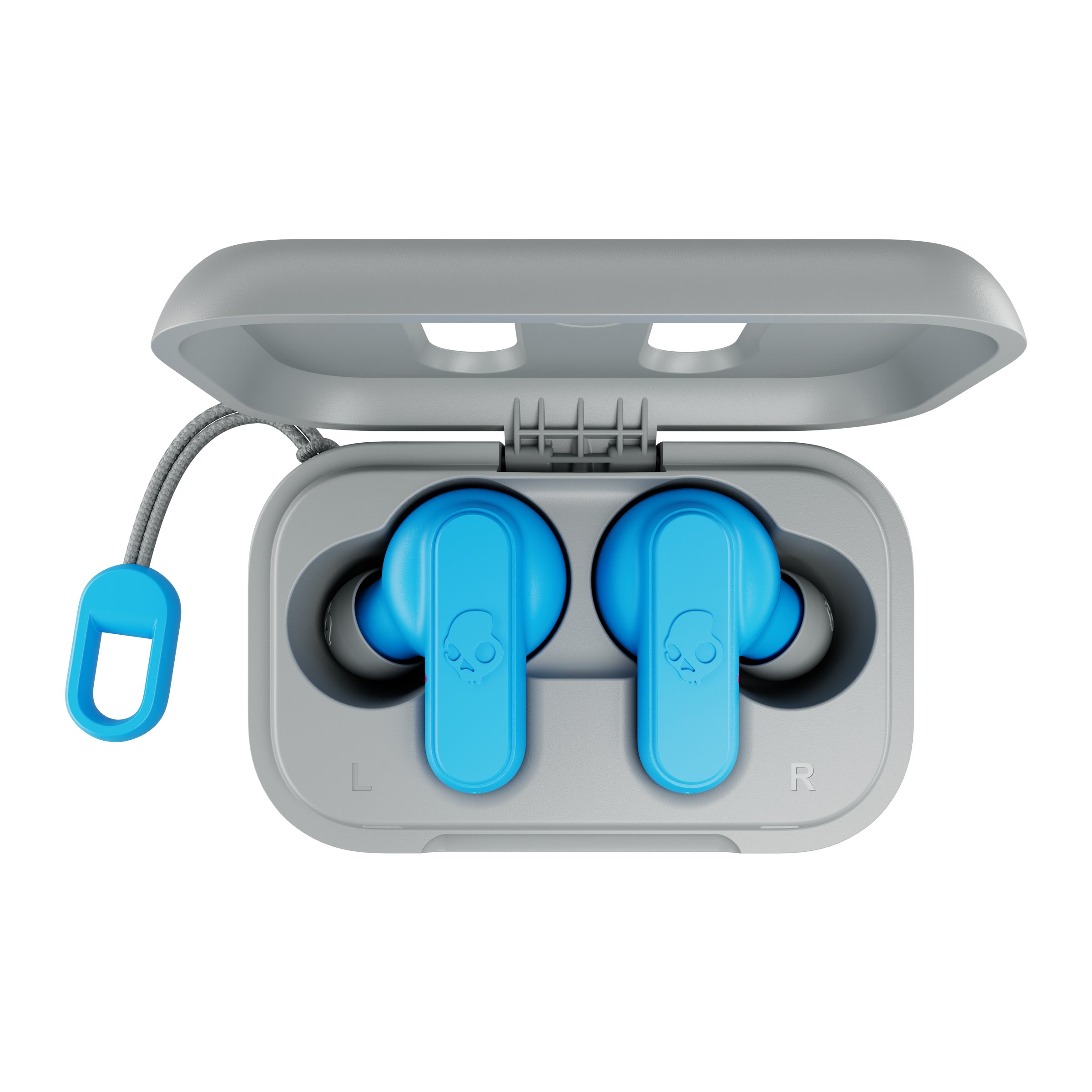 S2DMW-P751 Skullcandy Dime True Wireless Earbuds - Light Gray and Blue-5