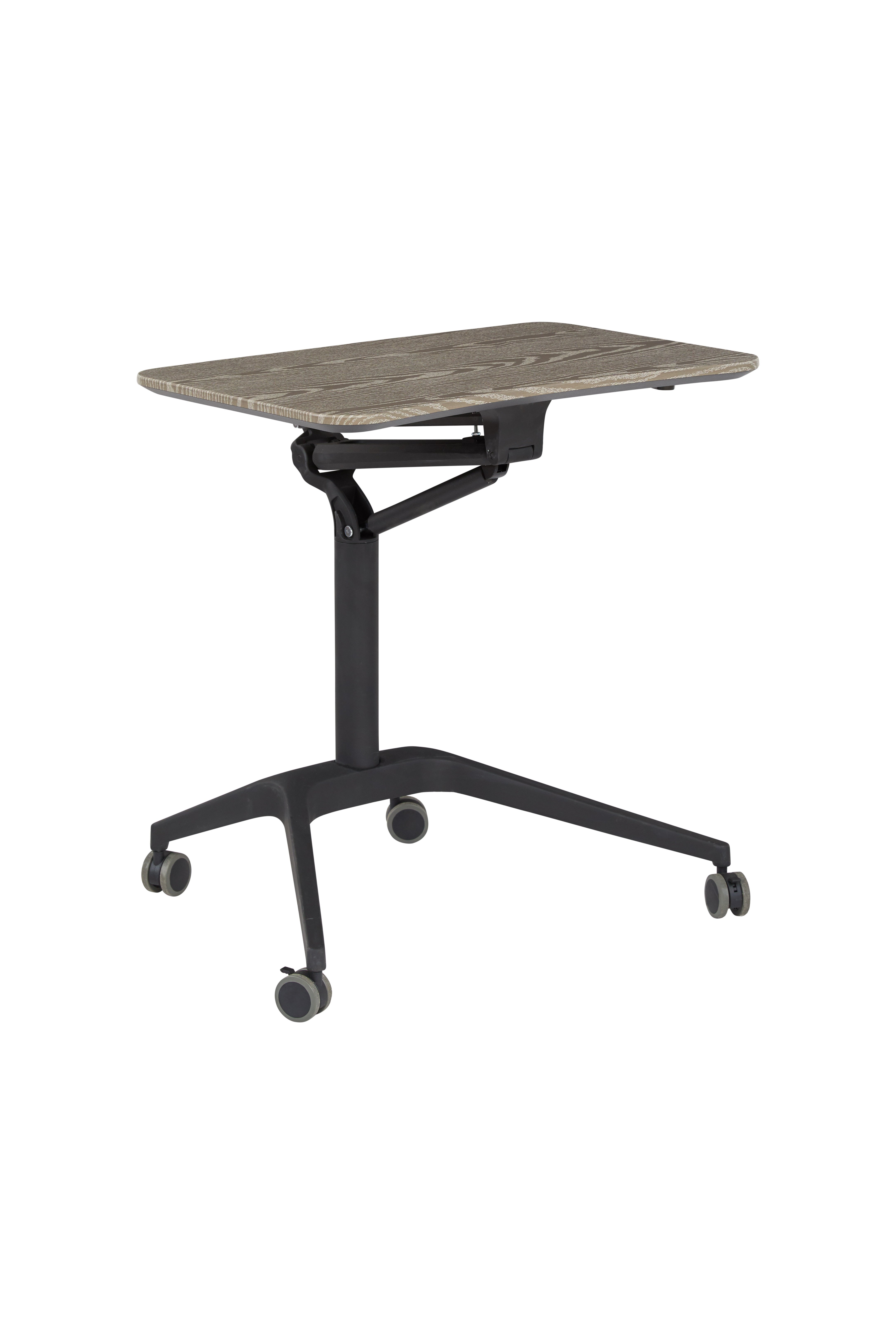 Modern Gray Standing Laptop Cart-4
