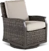 AGV04223P05 Remy Patio Lounge Swivel Chair with Brown Outdura Fabric