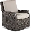 AGV04223P05 Remy Patio Lounge Swivel Chair with Brown Outdura Fabric