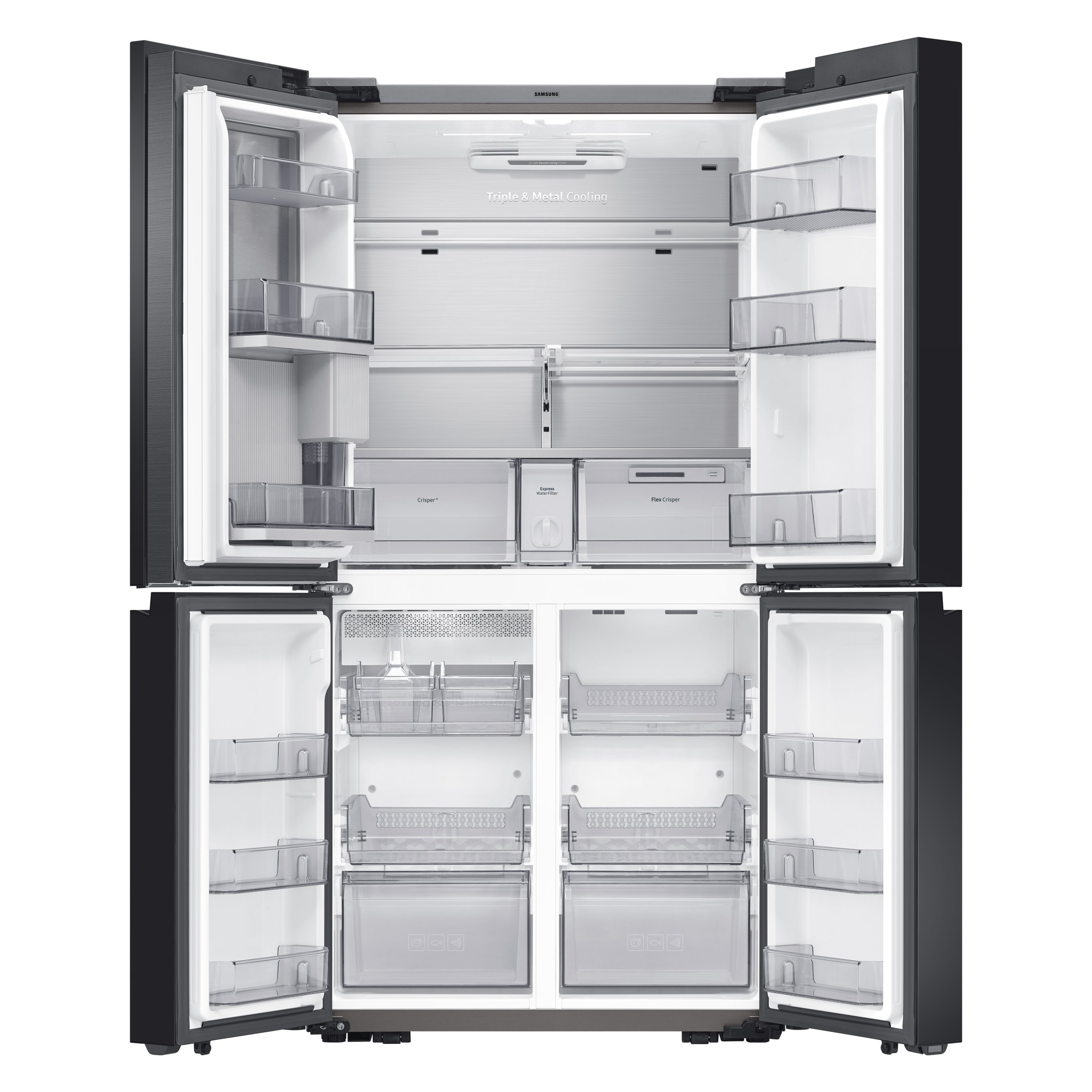 RF23A9675MT Samsung 22.8 cu ft Smart 4-Door Flex Refrigerator - 36 W Matte Black-2
