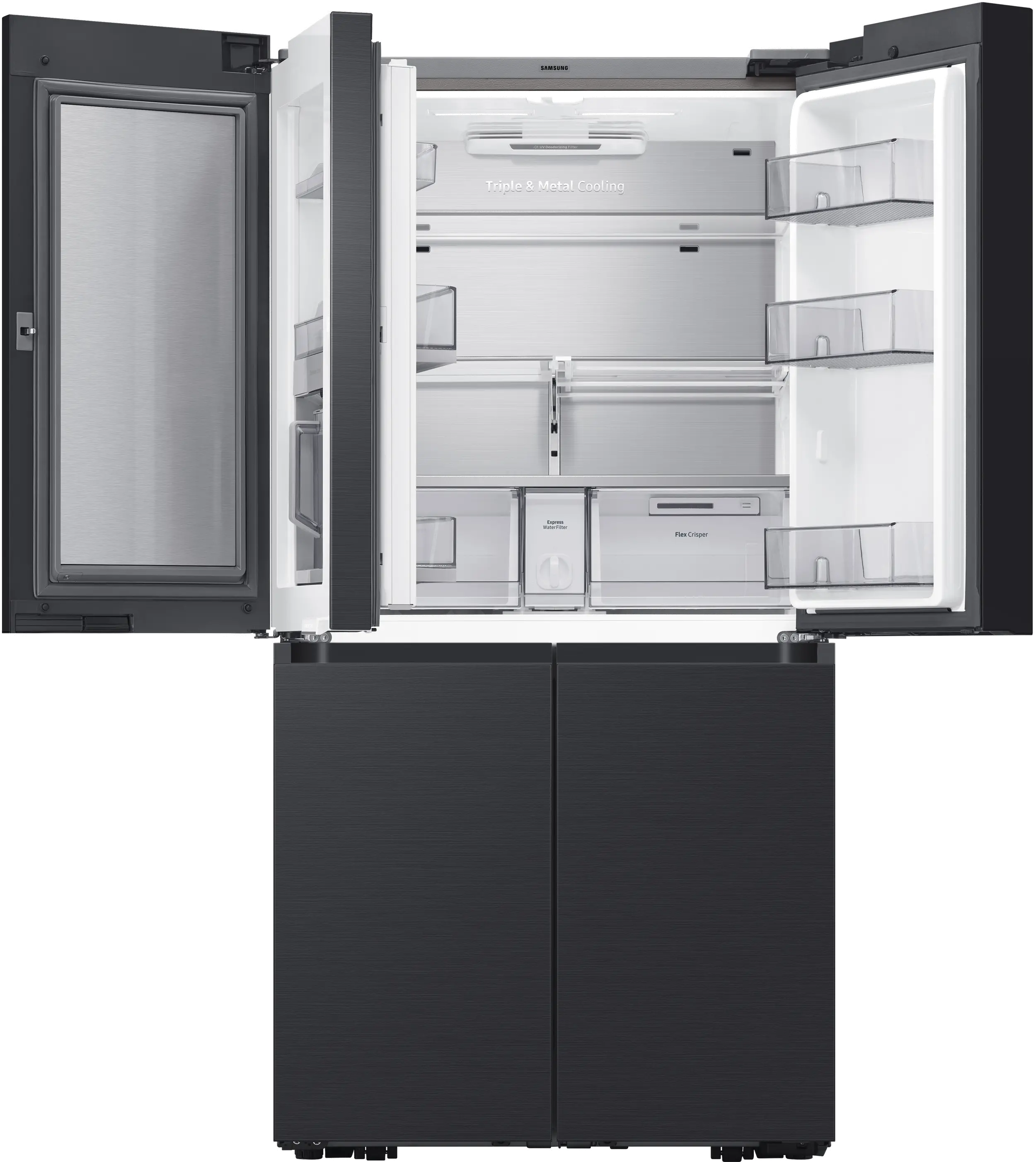 RF23A9675MT Samsung 22.8 cu ft Smart 4 Door Flex Refrigerator - Matte Black-3