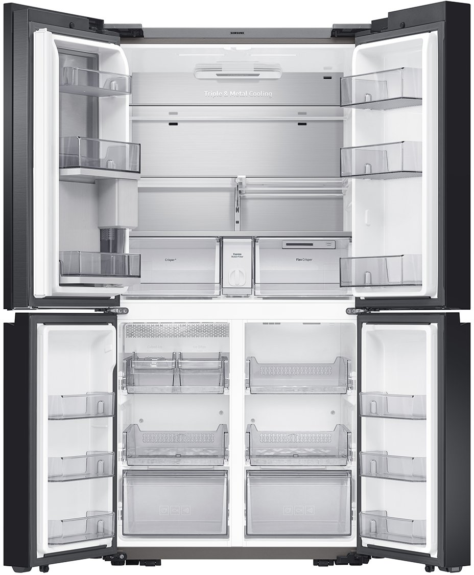 RF29A9675MT Samsung 29 cu ft Smart BESPOKE 4-Door Flex Refrigerator - Matte Black, 36 W-2