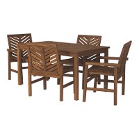 OW5DGVINDB Dark Brown 5 Piece Patio Dining Set-3