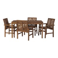 OW5DGVINDB Dark Brown 5 Piece Patio Dining Set-4
