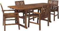 OW5TXVINDB Dark Brown 5 Piece Patio Dining Set-3