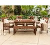 OW6SDB Dark Brown 6 Piece Patio Dining Set