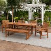 Light Brown 6 Piece Patio Dining Set