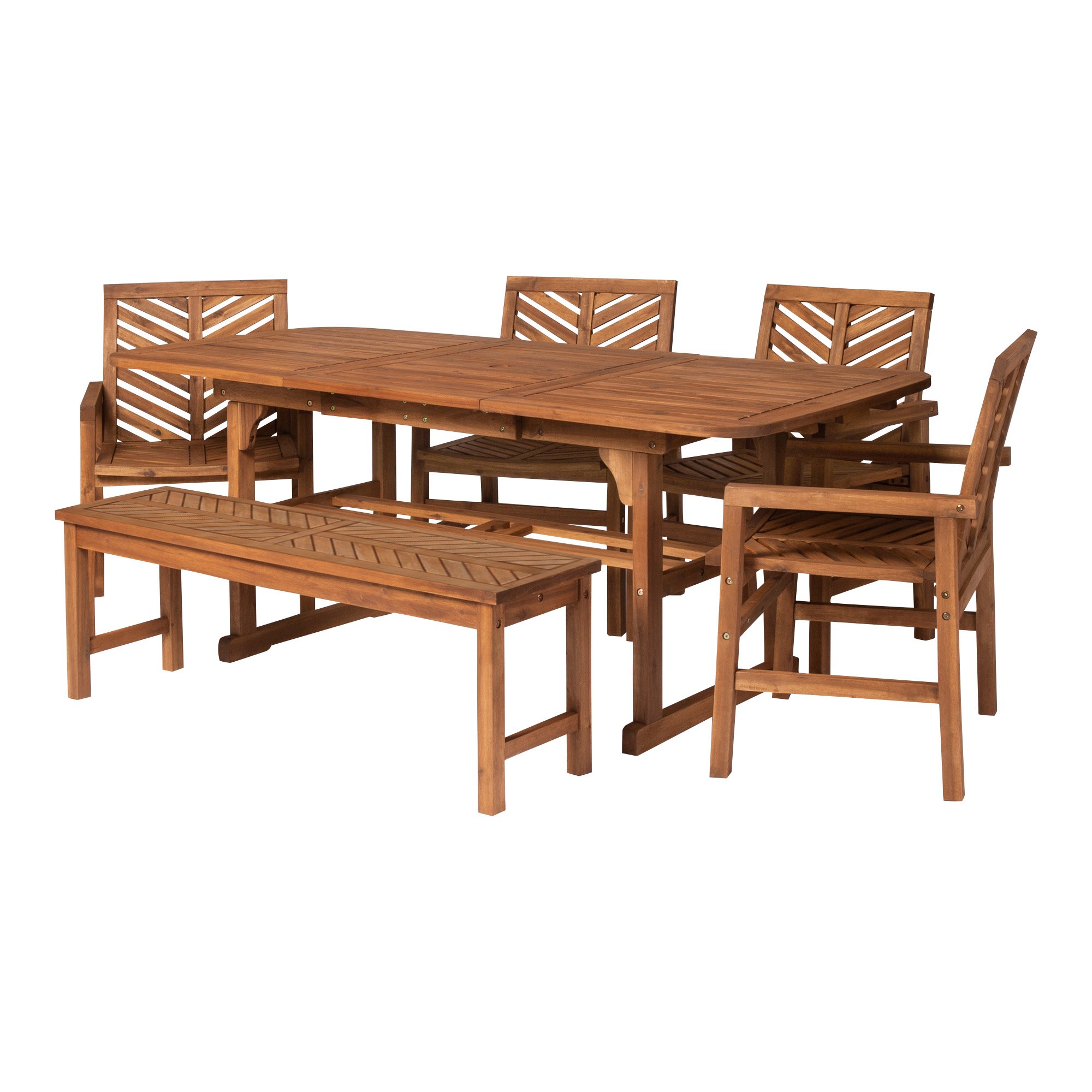 OW6TXVINBR Light Brown 6 Piece Patio Dining Set-3