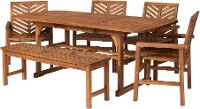 OW6TXVINBR Light Brown 6 Piece Patio Dining Set-3