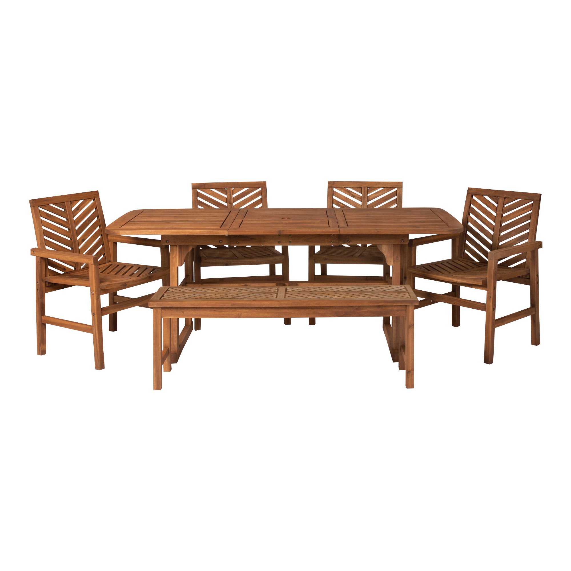 OW6TXVINBR Light Brown 6 Piece Patio Dining Set-4