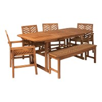 OW6TXVINBR Light Brown 6 Piece Patio Dining Set-5