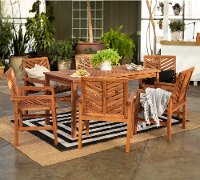 OW7DGVINBR Vincent Light Brown Patio Dining Set