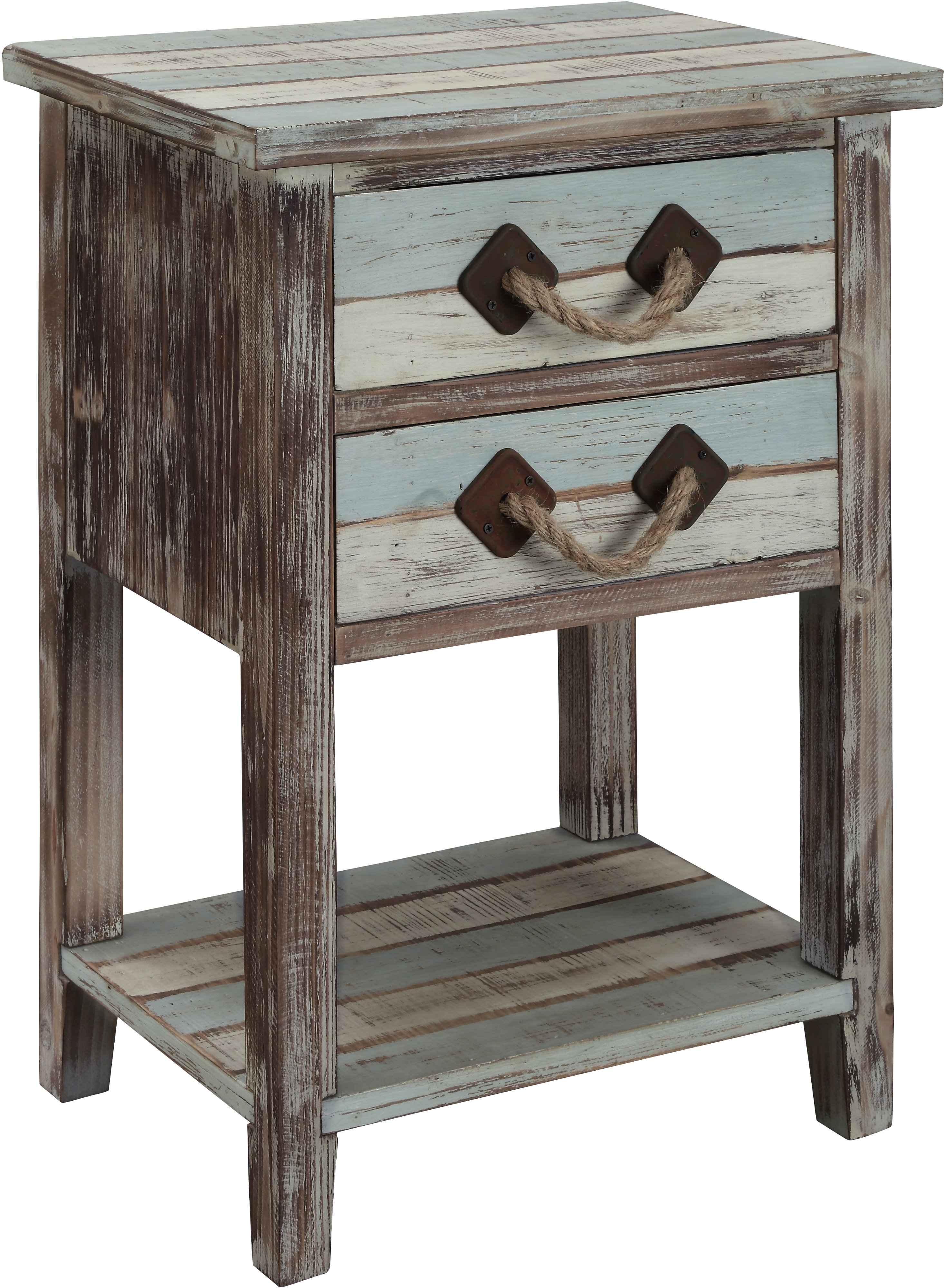 Islander Coastal Multicolor Accent Table-2