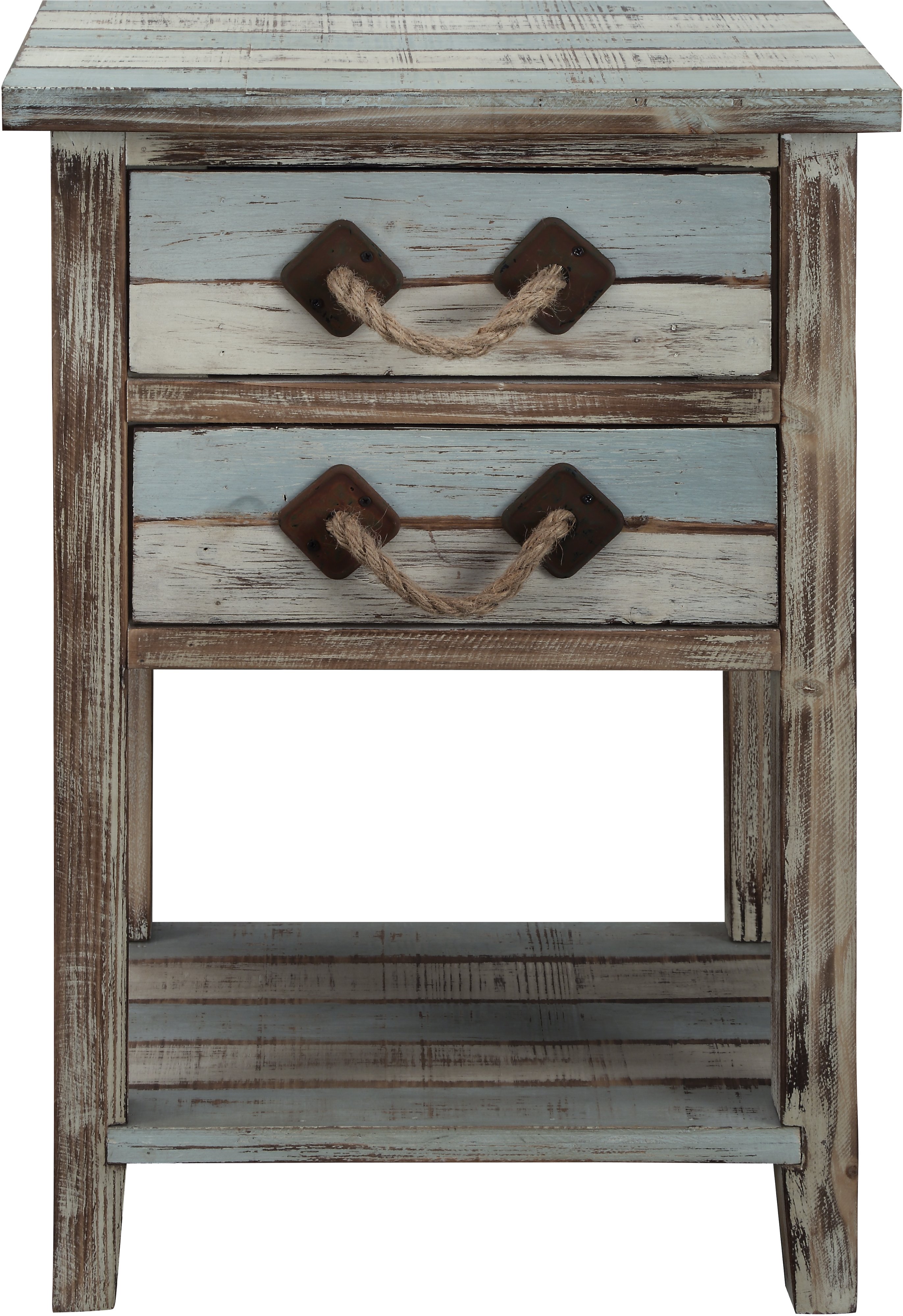 Islander Coastal Multicolor Accent Table-4