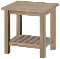 Riverside Burlap Brown Industrial End Table