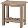 Riverside Burlap Brown Chairside Table