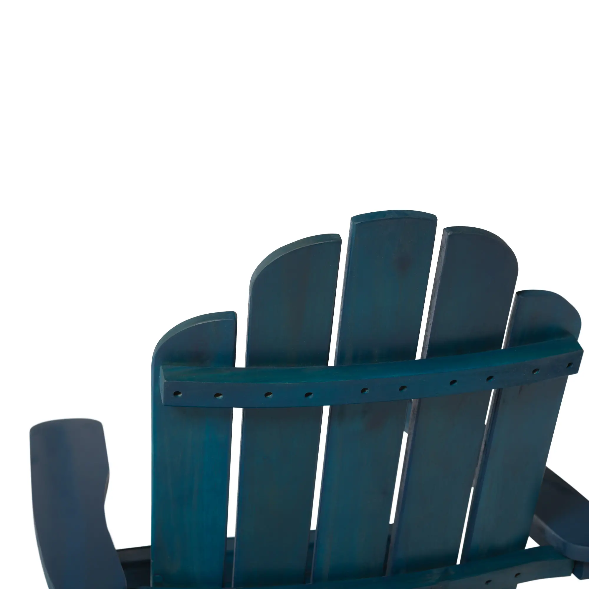 OWACKDBU Navy Wood Adirondack Patio Chair-5