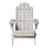 OWACKDWW White Wood Adirondack Patio Chair