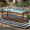 OWB48DBU Light Brown 48 Patio Bench