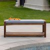 OWB48DGY Dark Brown 48 Patio Bench