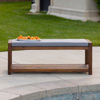 OWB48DGY Dark Brown 48 Patio Bench-1