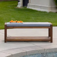 OWB48DGY Dark Brown 48 Patio Bench