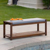 OWB48DGY Dark Brown 48 Patio Bench-2