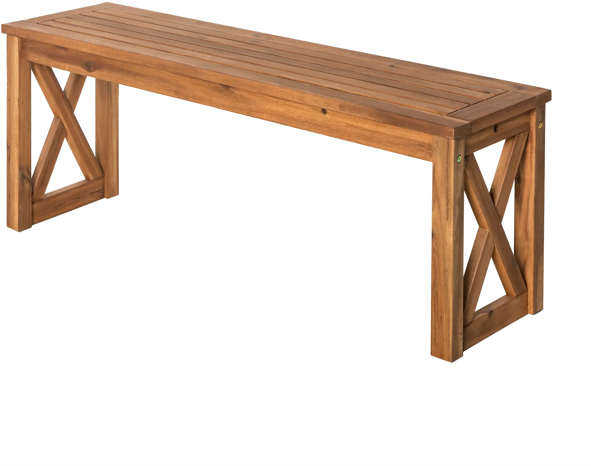 OWB52XBR Brown X-Frame Patio Bench-3