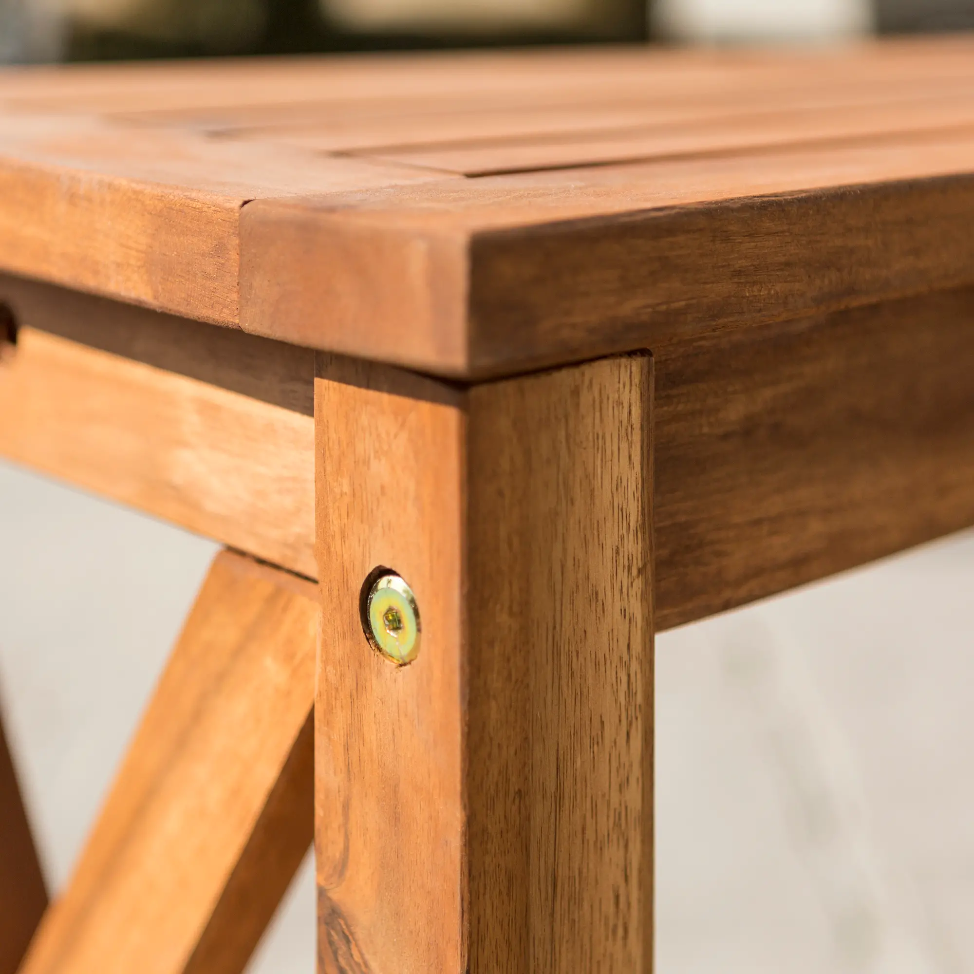 OWB52XBR Brown X-Frame Patio Bench-4