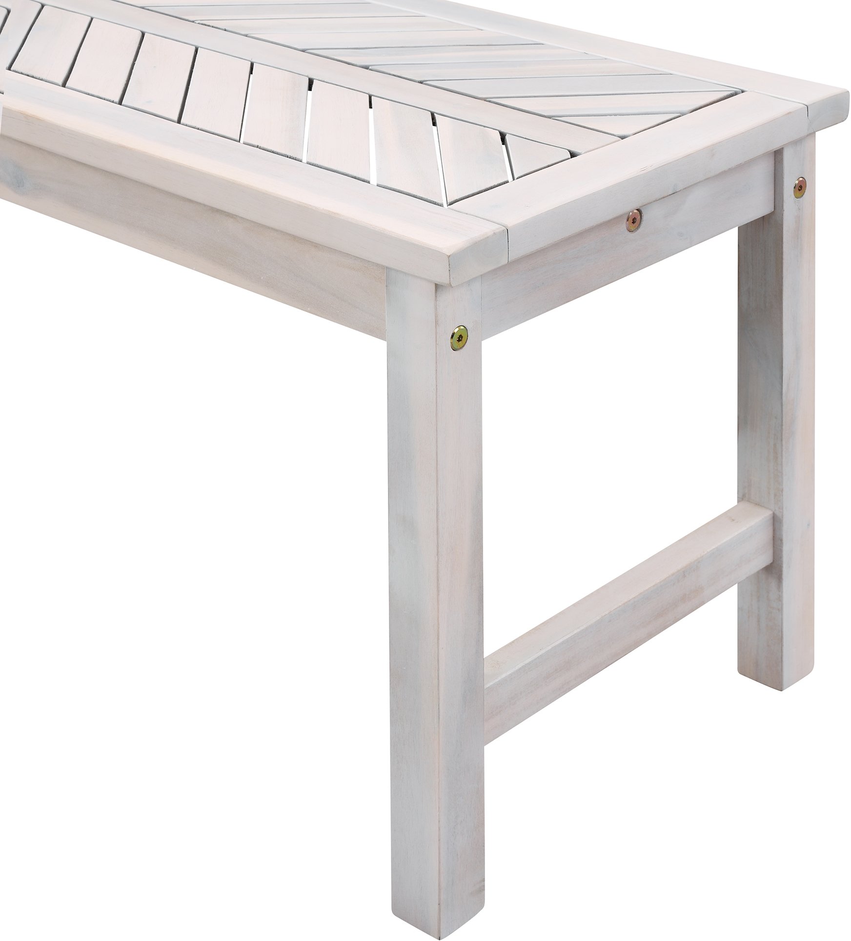 OWB53VINWW Vincent White 53 Patio Dining Bench-3