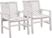 OWC2VINWW Set of 2 White Patio Chairs-1