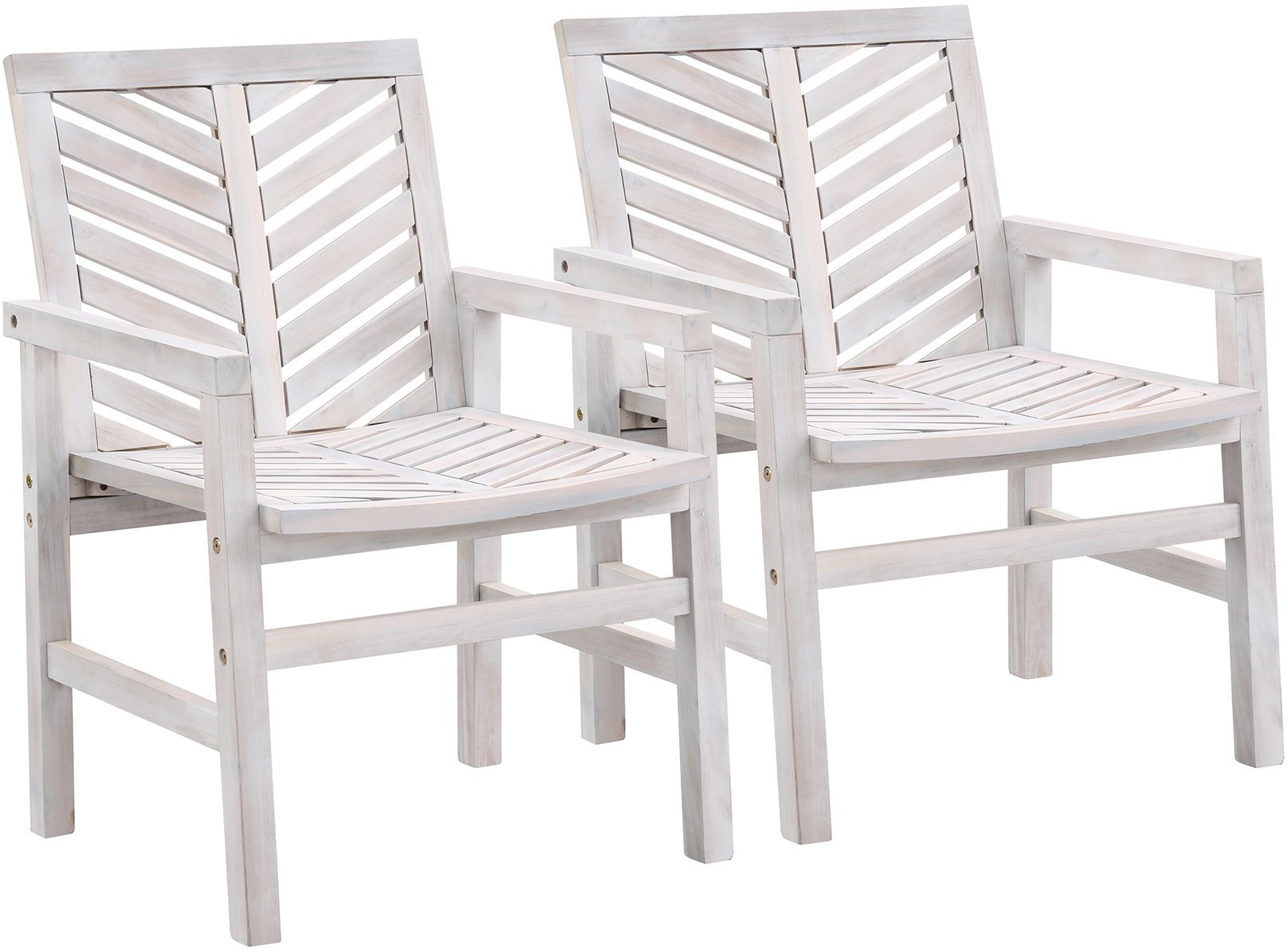 OWC2VINWW Vincent White Patio Chairs, Set of 2-1