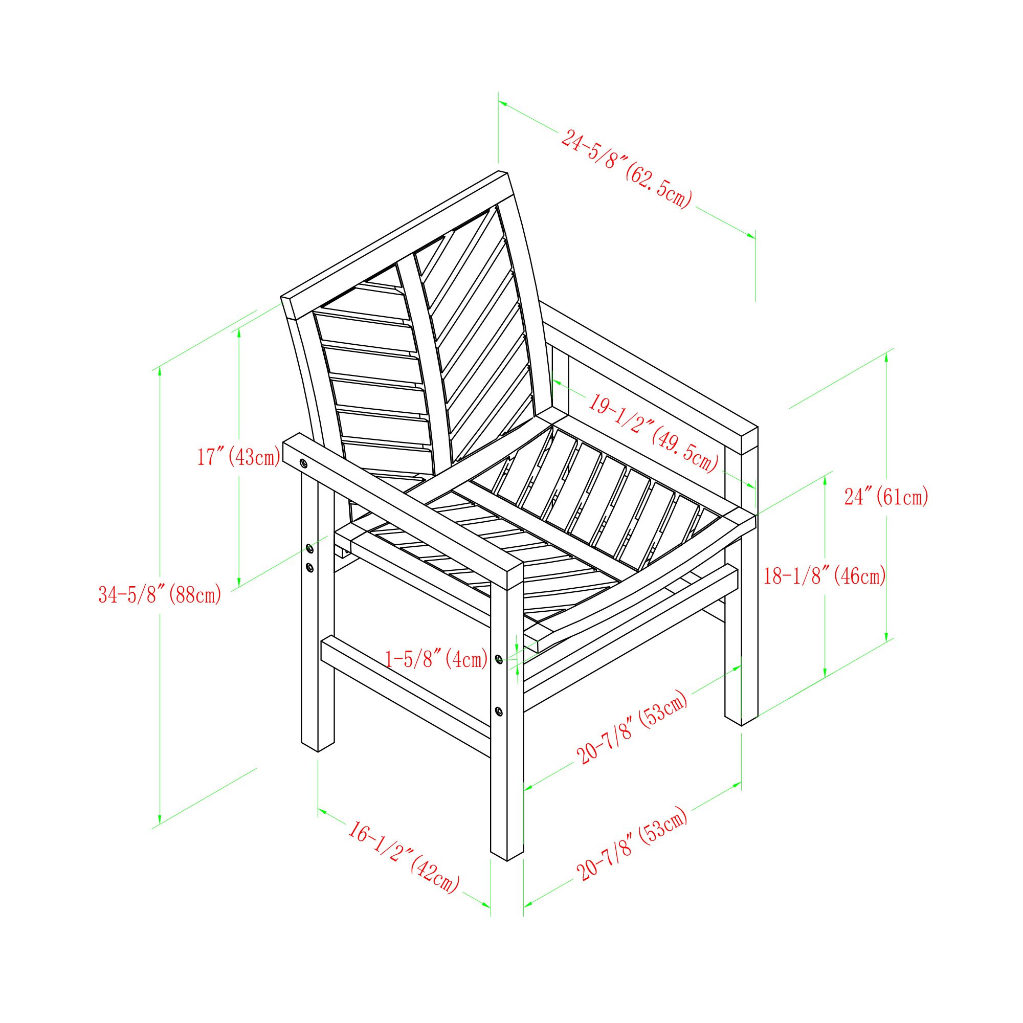 OWC2VINWW Vincent White Patio Chairs, Set of 2-4