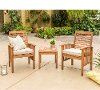 OWC3CGBR Light Brown Patio Chairs and Side Table Set