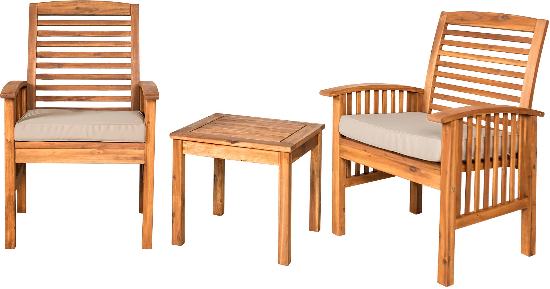 OWC3CGBR Light Brown Patio Chairs and Side Table Set-3