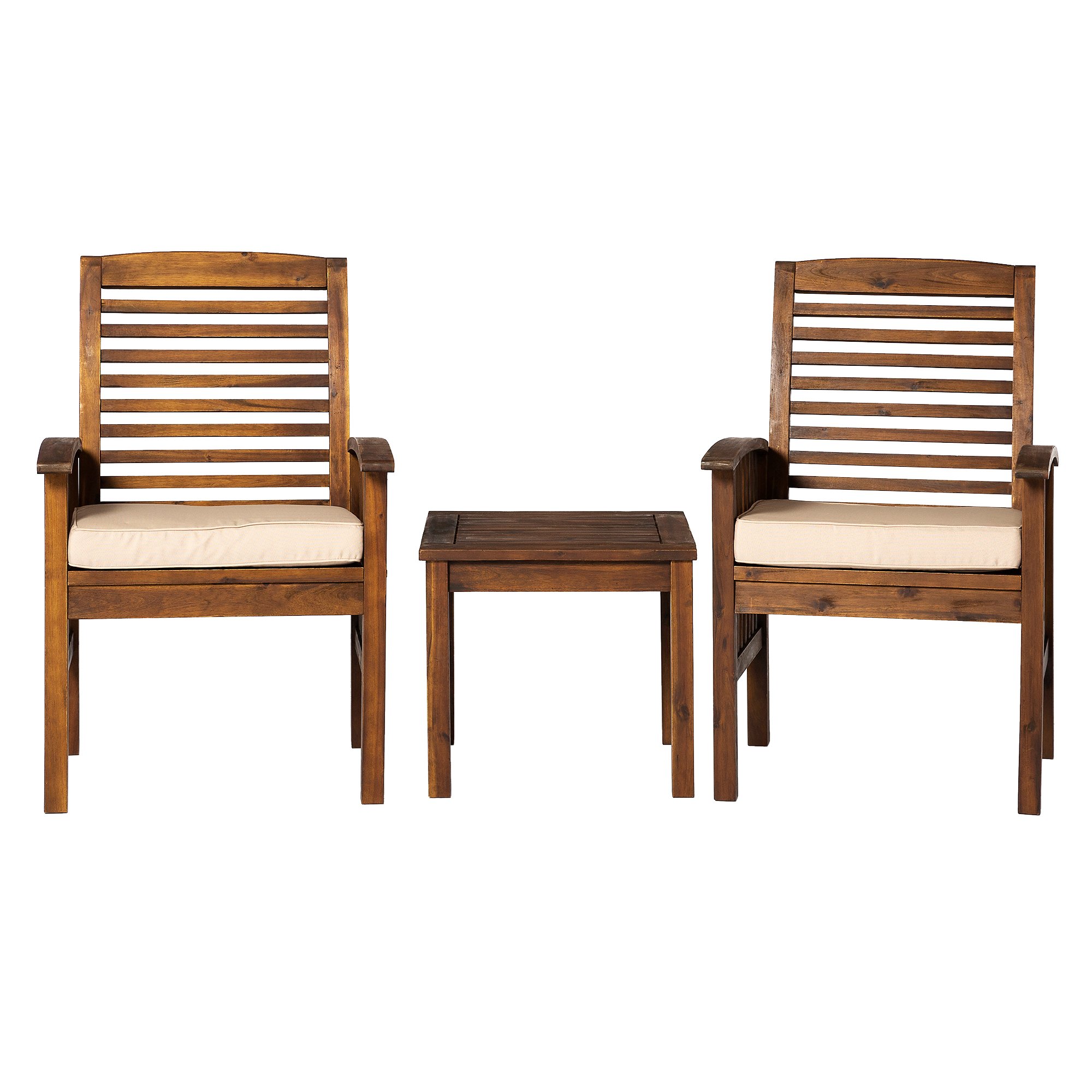 OWC3CGDB Dark Brown Patio Set with Side Table-3