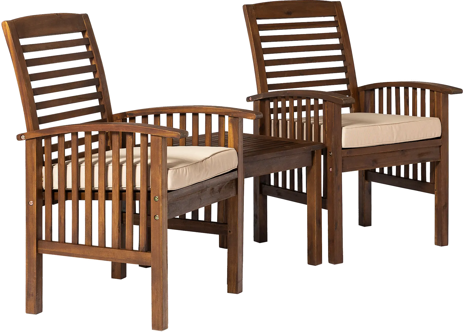 OWC3CGDB Dark Brown Patio Set with Side Table-4