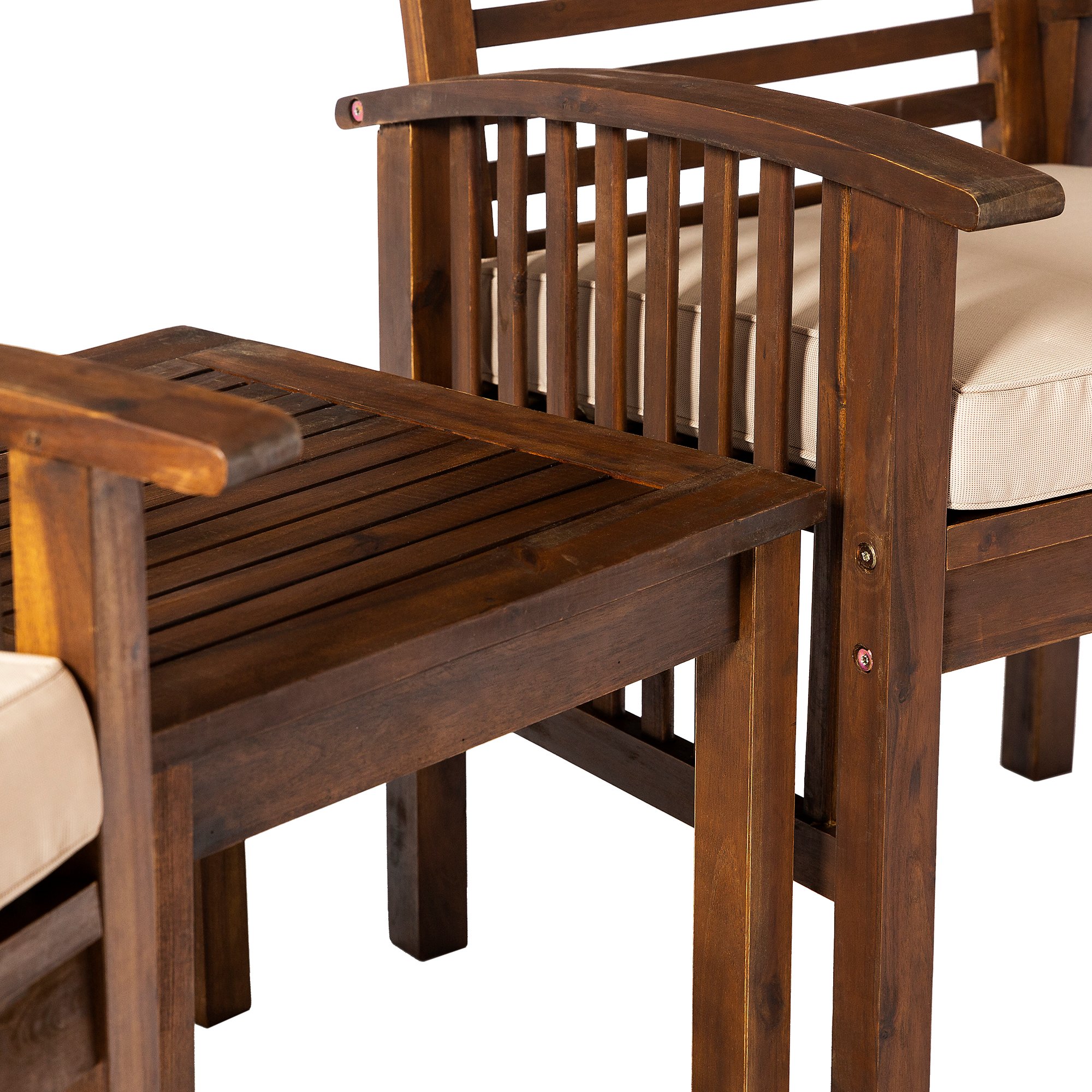 OWC3CGDB Dark Brown Patio Set with Side Table-5