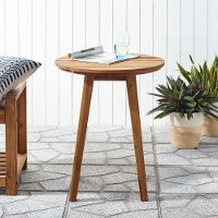 OWCLSTBR Medium Brown Round Patio Side Table-1