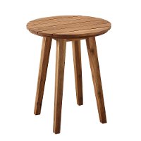 OWCLSTBR Medium Brown Round Patio Side Table-4