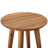 OWCLSTBR Medium Brown Round Patio Side Table-5